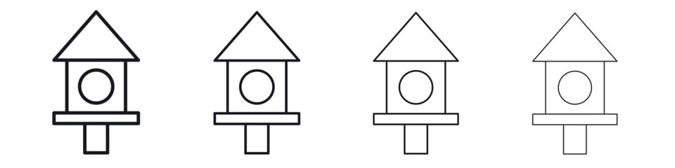 Bird house icon Eps10. icons graphic design © ramsey