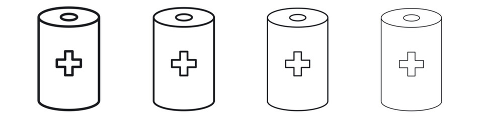 Bandage roll icon Eps10. icons graphic design