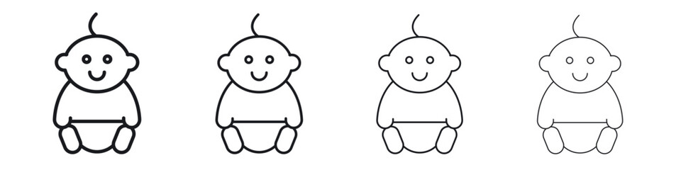 Baby icon Eps10. icons graphic design