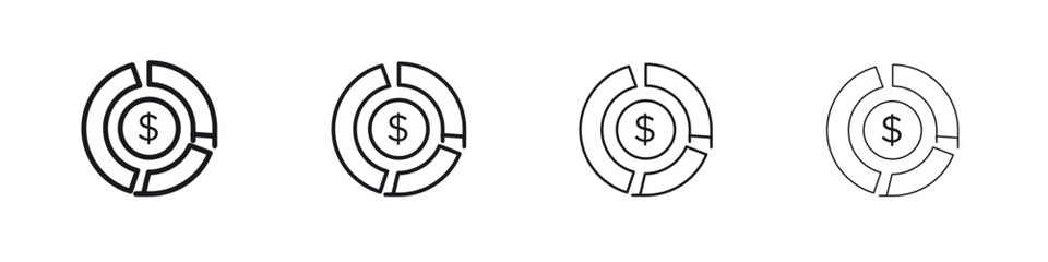 Asset allocation icon Eps10. icons graphic design