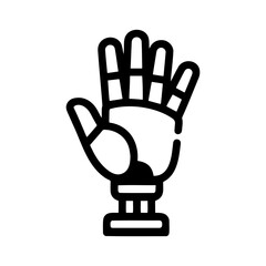 Robot Hand Icon for Tech and AI-Themed Projects