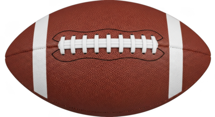 American football isolated on transparent background