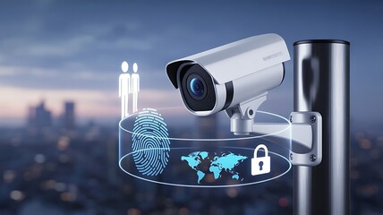 surveillance-camera-biometric-security-interface-with-digital-icons-technology-background-cityscape-concept-data-protection-privacy