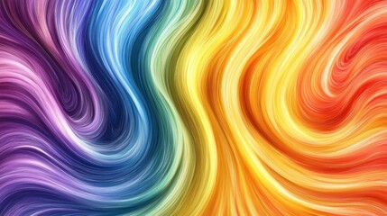 Obraz premium Vibrant swirling abstract design with flowing colors