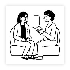 Stress, Depression, Mental Health Related Objects and Elements. Hand Drawn Vector Doodle Illustration Collection. Hand Drawn Icons Set.