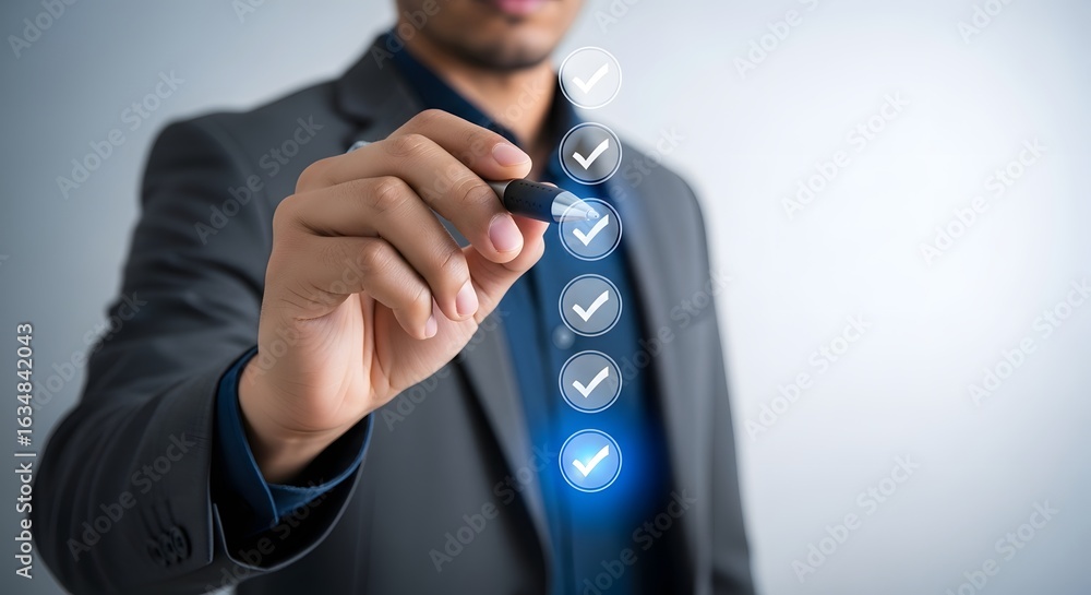 Poster task management checklist business strategy planning project management efficiency work flow
