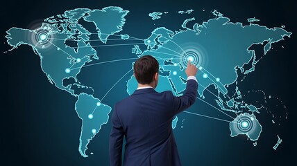 businessman-interacting-with-glowing-digital-world-map-interface-dark-background-global-communication-concept-ai-generative