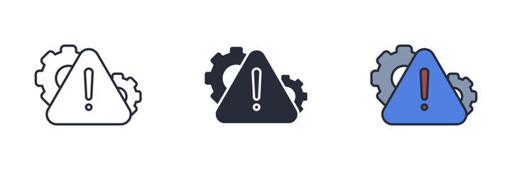 maintenance icon. Line, solid and filled outline colorful version, outline and filled vector sign. Idea Symbol, logo illustration. Vector graphics