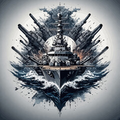 Warship Logo Design Very Cool