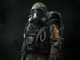 Three-View Hazmat Suit Design