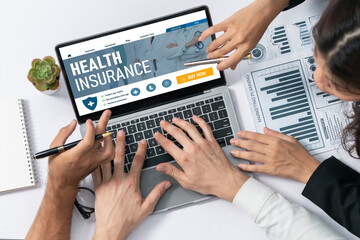 Health insurance web site brisk registration system for easy form filling