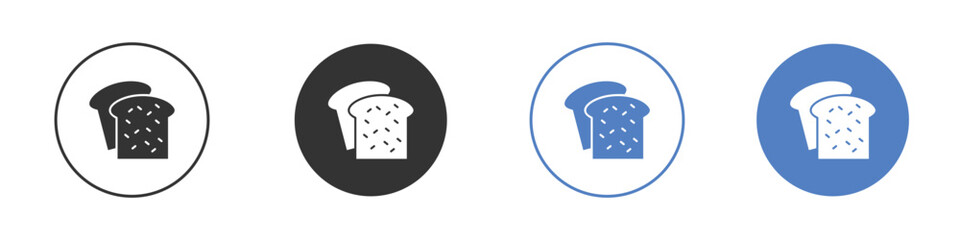 White bread icon for web design. pixel perfect flat icons