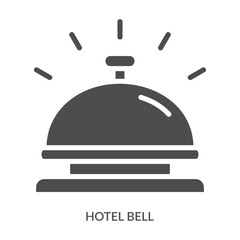 Hotel Bell Icon Line Style. Design Vector Illustration