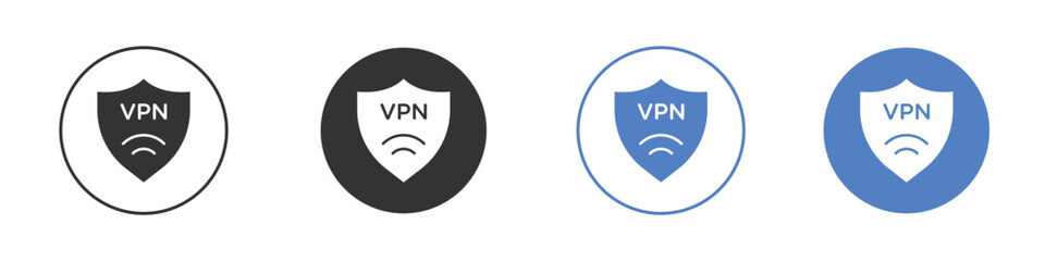 Vpn icon for web design. pixel perfect flat icons