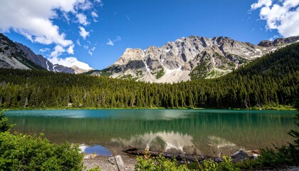 lake in the mountains