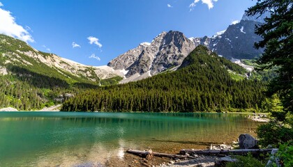 lake in the mountains