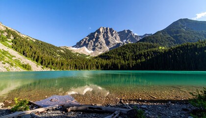 lake in the mountains