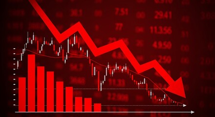 stylish elegant modern detailed professional high quality Stock Market Decline Graph