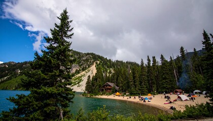 lake in the mountains