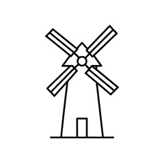 Obraz premium mill windmill icon vector