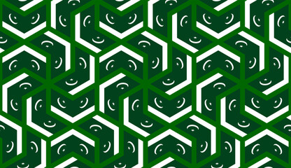 pakistan flag chevron pattern. geometric background for decoration and etc. vector illustration