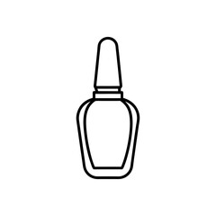 nail polish bottle icon vector