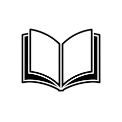 open book icon vector