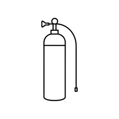 oxygen tank icon vector