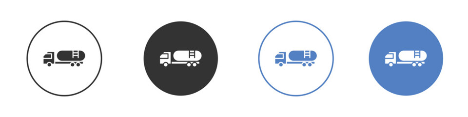 Fuel truck icon for web design. pixel perfect flat icons