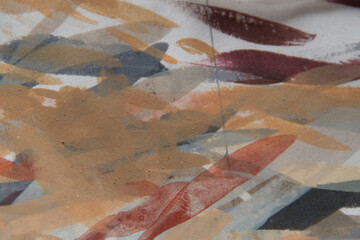 Artist's palette. Abstract art background. Rough brushstroke texture. Art palette