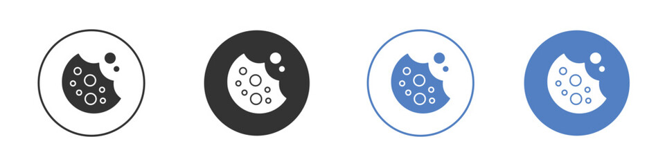 Cookie icon for web design. pixel perfect flat icons