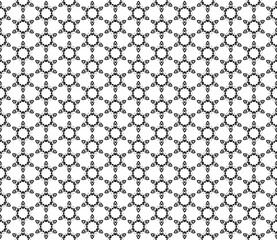 Black and white seamless abstract pattern. Background and backdrop. Grayscale ornamental design.