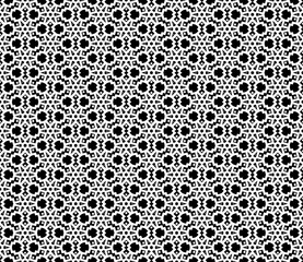 Black and white seamless abstract pattern. Background and backdrop. Grayscale ornamental design.
