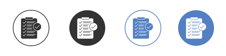 Clipboard check icon for web design. pixel perfect flat icons