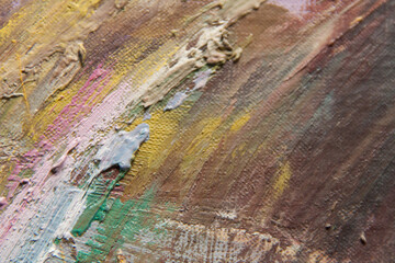 Abstract art. Oil painting. Modern art. Close-up and texture