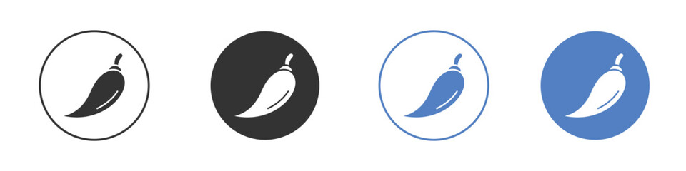 Chili icon for web design. pixel perfect flat icons