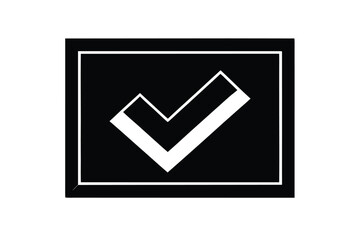 empty checkbox vector icon illustration silhouette