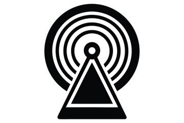 radio button selected vector icon illustration si