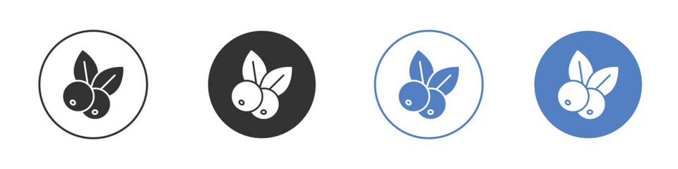 Blueberry icon for web design. pixel perfect flat icons