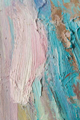 Abstract art. Oil painting. Modern art. Close-up and texture