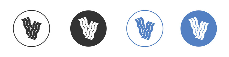 Bacon icon for web design. pixel perfect flat icons