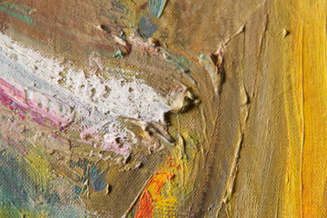 Abstract art. Oil painting. Modern art. Close-up and texture