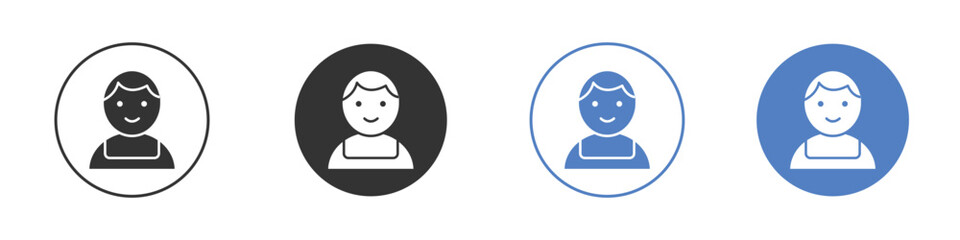 Baby boy icon for web design. pixel perfect flat icons