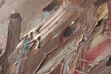 Abstract art. Oil painting. Modern art. Close-up and texture