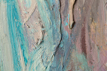 Abstract art. Oil painting. Modern art. Close-up and texture