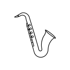 saxophone icon vector