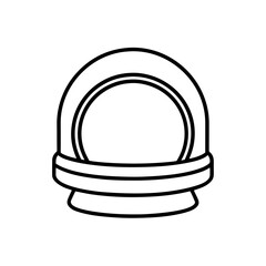 space helmet icon vector