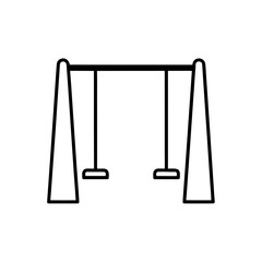 swing set icon vector