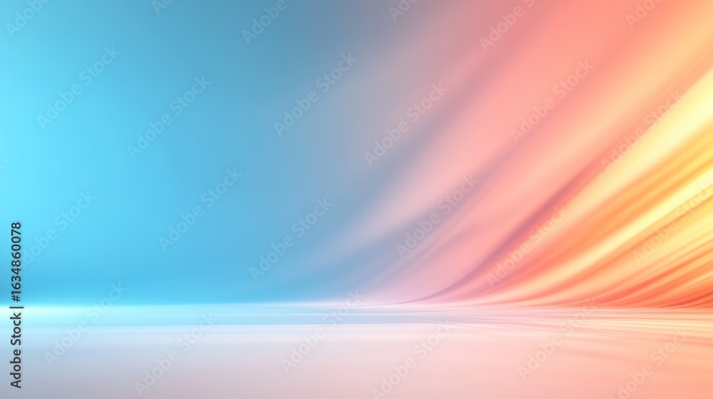 Aufkleber abstract gradient background with vibrant colors and smooth textures for modern design
