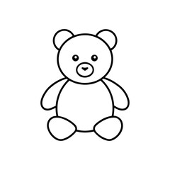 teddy bear icon vector